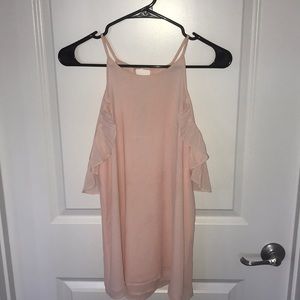 The Impeccable Pig light pink high neck tank top